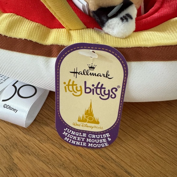 NWT Hallmark and Disney! Itty Bitty’s Jungle Cruise Plush with Mickey and Minnie - Picture 7 of 9
